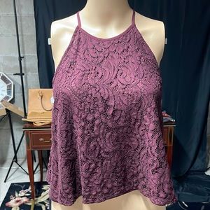 Paper Crane halter lace top